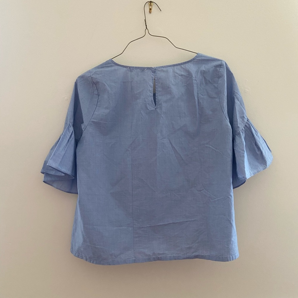 Madewell Ruffle-Sleeve Top - Picture 4 of 6